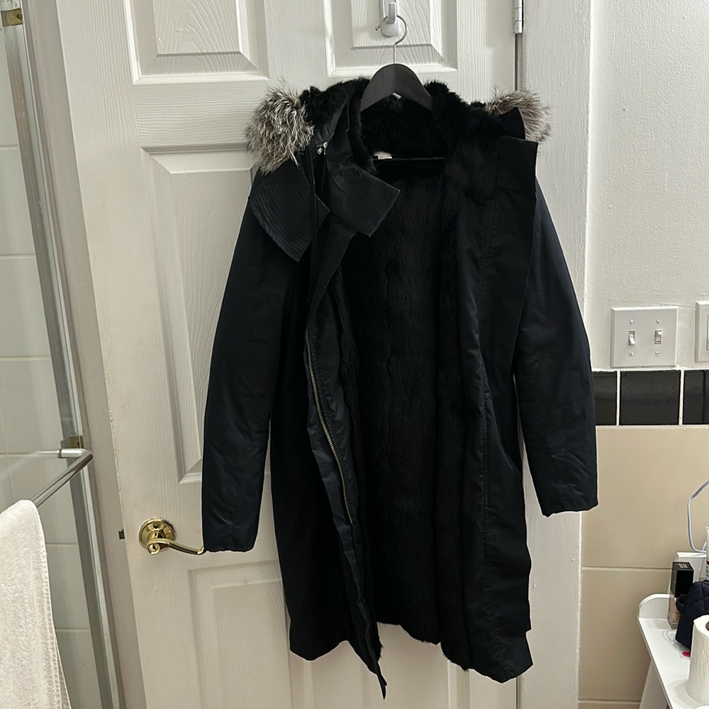 Helmut Lang Fur Lined Puffer